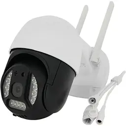 Відеокамера вулична Yoso YO-IPC44D5MP30 з SD/картою PTZ 2.8mm V380 5Мп Wi-Fi