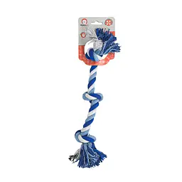 Іграшка для собак Misoko&Co Коротка веревка з вузлом blue 38 cm - мініатюра 2