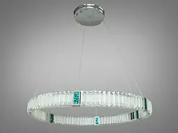 Кришталева світлодіодна LED люстра для високих стель Diasha 81028-800HR