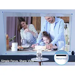 Смарт проектор з автофокусом Magcubic HY300 Pro+ Plus Android 14, chip H726, 8K24fps, 1GB/8GB Wi-Fi 2.4G/5G Кінотеатр White (19030) - мініатюра 8