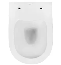 Унітаз підвісний безобідковий Kroner Harz WHI523632 RIMLESS з сидінням (KH523632WHIR) (CV032969) - мініатюра 7
