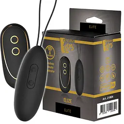 Віброяйце Dreamtoys Elite Elize 8 см чорний - мініатюра 4