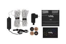Twinkly Гірлянда Smart LED Twinkly Dots Lights RGB 400 Gen II, IP44, 20м, кабель прозорий - мініатюра 2
