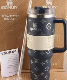 Термокухоль Stanley Quencher H2.0 Tumbler з неіржавкої сталі 1,18 л Navy Blue Monogram KT6007836