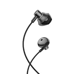 Дротові навушники Hoco M75 Belle Universal, 1,2m, Mic, 3.5mm, black - мініатюра 3