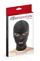 Капюшон для БДСМ Fetish Tentation Open Mouth and Eyes Hood з відкритими очима та ротом - мініатюра 4