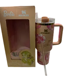 Термокухоль Stanley Quencher H2.0 Tumbler з неіржавкої сталі 1,18 л Peach Flower Barbie KT7001984