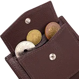 Зручне портмоне для чоловіків з натуральної шкіри KARYA 21322 коричневий - мініатюра 7