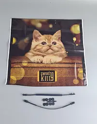 Пакет з пластиковою ручкою 36x34 Котенок (10 шт) - мініатюра 2