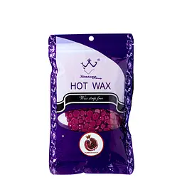 Віск плівковий для депіляції в гранулах Konsung Hot Wax 100 г Pomegranate
