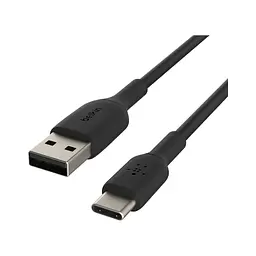 Дата кабель USB 2.0 AM to USB-C 1.0m PVC black Belkin (CAB001BT1MBK) - мініатюра 3