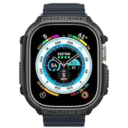 Захисний чохол Spigen Rugged Armor Black для Apple Watch Ultra/Ultra 2 49mm (ACS05456) - мініатюра 4
