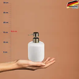 Дозатор для рідкого мила KELA Adele білий, 400 мл (23732) - мініатюра 5