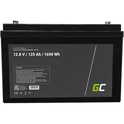 Акумуляторна батарея GreenCell LiFePO4 12.8V 125Ah 100А + BMS - мініатюра 3