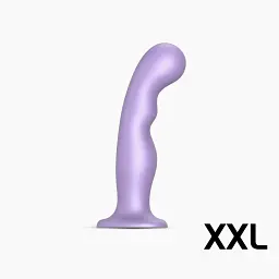 Насадка для страпону Strap-On-Me Dildo Plug P&G Lilas Metallic XXL - мініатюра 2