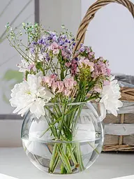 Ваза Trendglass Sphere скляна для квітів та декору 15.5 см (35104) - мініатюра 2