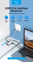 Док-станція USB3.1 Type-C --> HDMI/VGA/USB 3.0/PD 100W Hub 4-in-1 Vention - мініатюра 5
