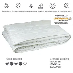 Ковдра силіконова Руно, євростандарт, 220х200 см, білий (322.52СЛУ_білий) - мініатюра 2