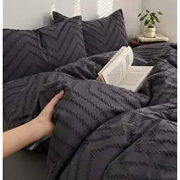 Комплект постільної білизни Ecotton Grey Полісатин полуторний (24559)