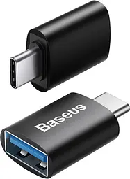 Адаптер Baseus Ingenuity Series Mini OTG Adaptor Type-C to USB-A 3.1 black (ZJJQ000001) - мініатюра 3