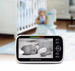 Відеоняня Baby Monitor SM651B двостороннім зв'язком, датчиком звука та нічним баченням - мініатюра 8