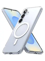 Чохол протиударний для Samsung Galaxy S25 (S931) Clear Case Ultra Hybrid with MagSafe Прозорий - мініатюра 6