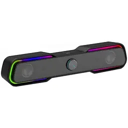 Акустична система 2.0 HP DHE-6002 3.5 мм + USB 6 Вт Sound Bar LED RGB - мініатюра 3