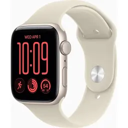 Смарт-годинник Apple Watch SE 3 2026 GPS 40mm Starlight Aluminium Case with Sand Sport Band - M/L (MJKW4RK/A)