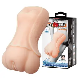 Мастурбатор Crazy Bull 3D Vagina (тілесний) - мініатюра 7