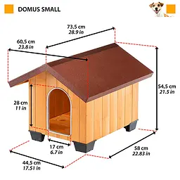 Будиночок для собак Ferplast Kennel Domus Small 60,5×73,5×54,5 см 87001000 - мініатюра 2