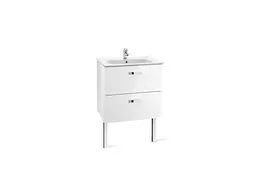 Тумба з умивальником Roca Victoria Basic 60 см біла A855884806 - мініатюра 2