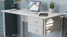 Комп'ютерний стіл Ferrum-decor Таккота 75x140x60 білий ДСП Білий 16мм (FRD-102098) - мініатюра 3