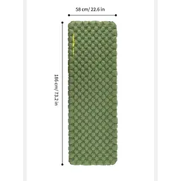 Матрац туристичний надувний одномісний Naturehike CNK2450WS014, надлегкий, 186х58х8 см, зелений із мішком для надування - мініатюра 5