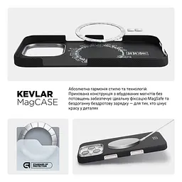 Чехол ArmorStandart BlackIcon Aramid Plain MagCase для Apple iPhone 16 Pro Black (ARM90169) - мініатюра 8