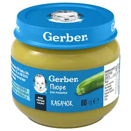 Пюре Gerber Кабачок, 80 г