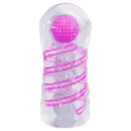 Прозорий мастурбатор вагіна PRETTY LOVE - Transparent masturbator, pink PRETTY LOVE BM-009229N-1 98169 - мініатюра 4
