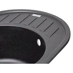 Кухонна мийка Lidz 620x500/200 BLM-14 чорний металік (LIDZBLM14620500200) - мініатюра 3