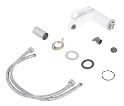 Змішувач для раковини Qtap Jay, Chrome/White (k35) QTJAY270CRW45551 - мініатюра 3