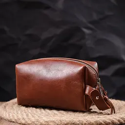 Чоловіча шкіряна косметичка GRANDE PELLE 15х8х7 см sum0020989 - мініатюра 7