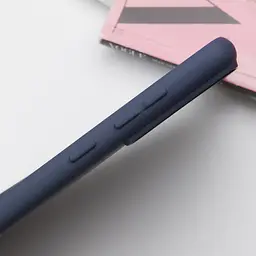 Чохол TPU GETMAN Liquid Silk Full Camera для Samsung Galaxy S21 Синій / Midnight Blue - мініатюра 4
