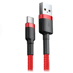 Кабель Baseus USB2.0AM-Type-C M, 1 м,(20V/3A), (60W) Червоний,CATKLF-B09 (CATKLF-B09)