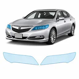 Антигравійна захисна бронеплівка за лекалами для Acura RLX I 2014-2017 - оптика (фари та ПТФ)