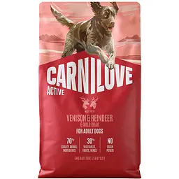 Сухий корм для активних собак Carnilove Active Venison & Reindeer & Wild Boar Active Adults оленина і дикий кабан 4 кг