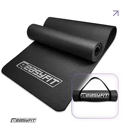 Килимок для фітнесу та йоги EasyFit NBR 10 мм Чорний (EF-1919-BK)