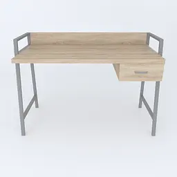 Письмовий стіл Ferrum-decor 750x1200x600 Сірий метал ДСП Дуб Сонома 32 мм (FRD-103453) - мініатюра 2