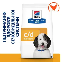Сухий корм Hill's Prescription Diet c/d для собак догляд за сечовидільною системою з куркою 1.5 кг - мініатюра 2