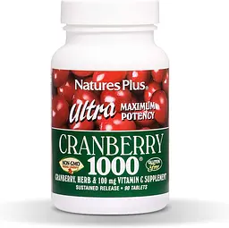 Натуральна добавка Natures Plus Ultra Cranberry 1000 mg, 90 таблеток