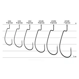 Гачок Decoy Worm15 Dream Hook 4 (9 шт/уп) - мініатюра 2