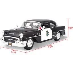 Ігрова автомодель Maisto 1955 Buick Century 1:26 (31295 black) - мініатюра 13