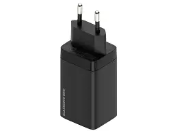 Мережевий зарядний пристрій Glasscove TC-018CCA 65 W GaN Black - мініатюра 4